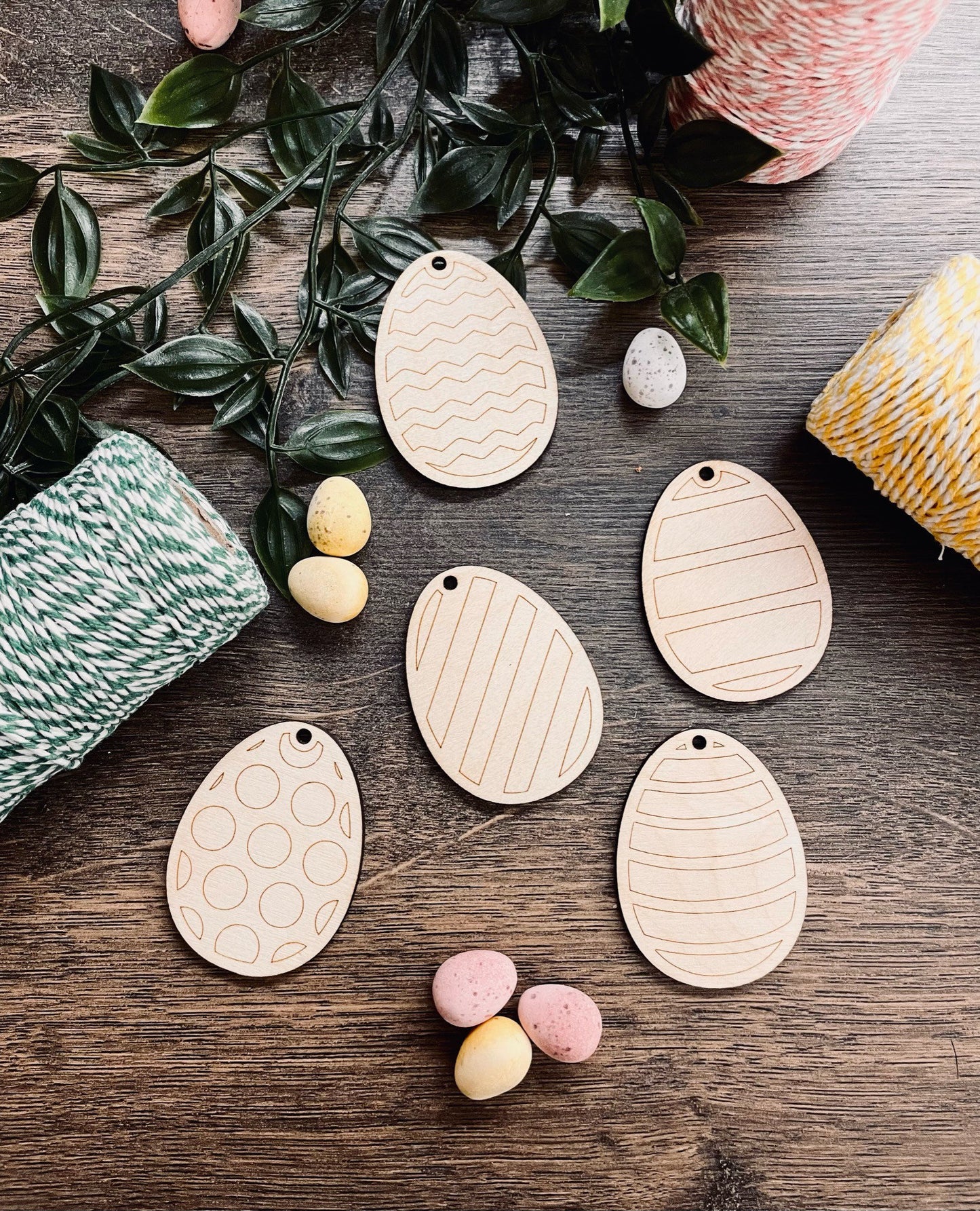 Set of 5 Easter Tags for Easter Bunting / Easter Garland | Easter Decorations for the Easter Table