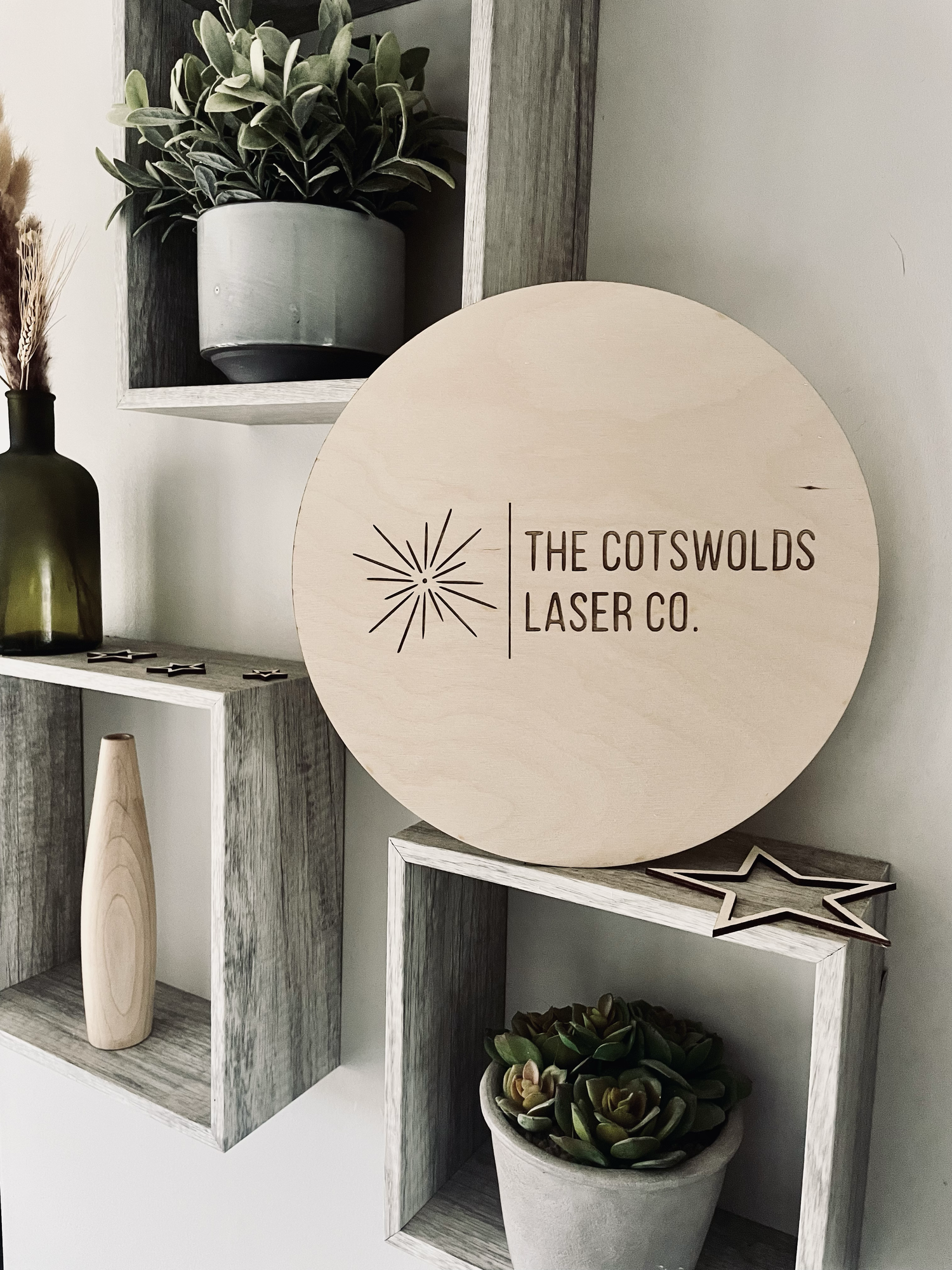 Cotswolds Laser Company Customised Business signs made from 3mm plywood