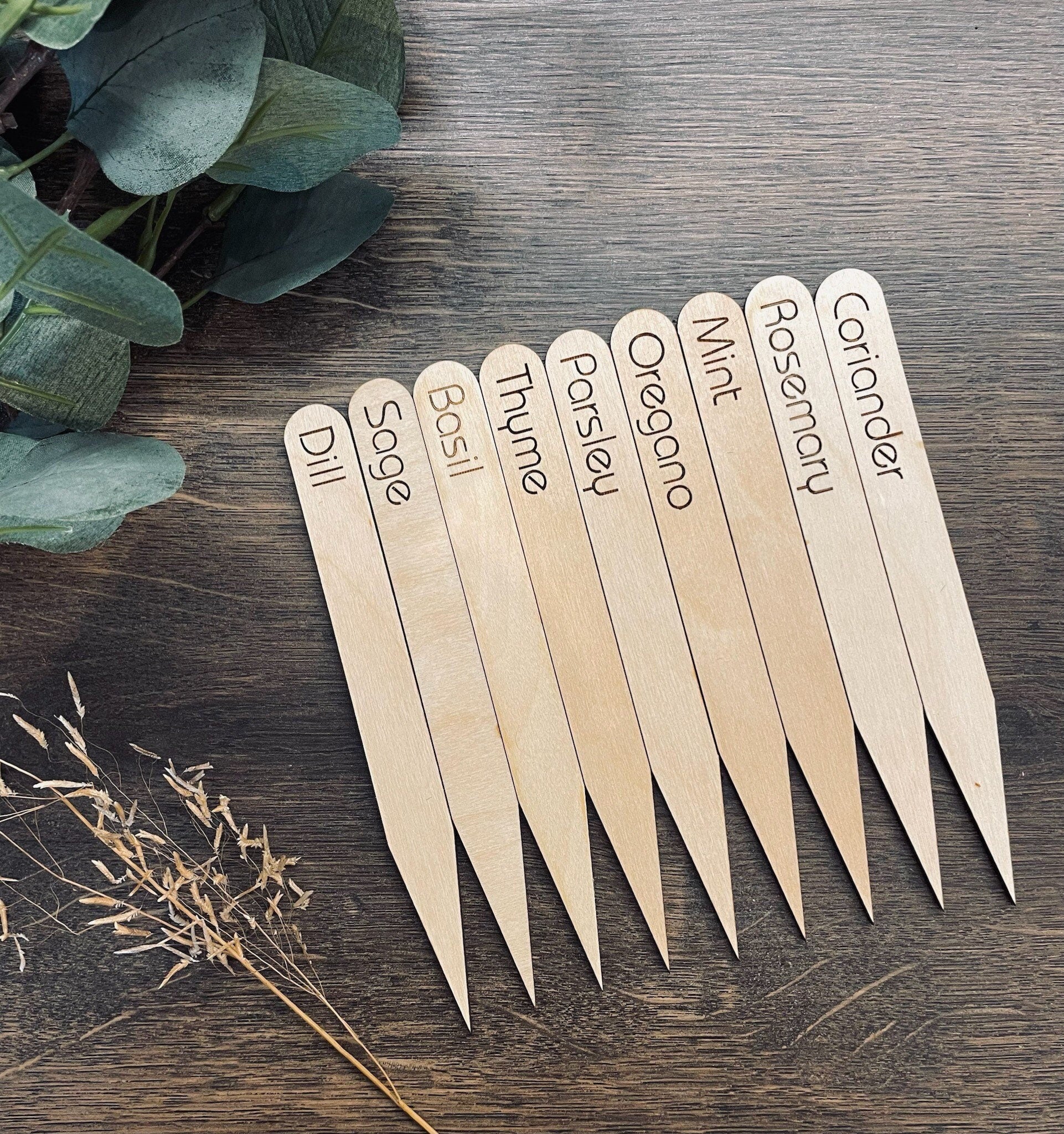 Herb Garden Markers / Plant Markers or Garden Stakes