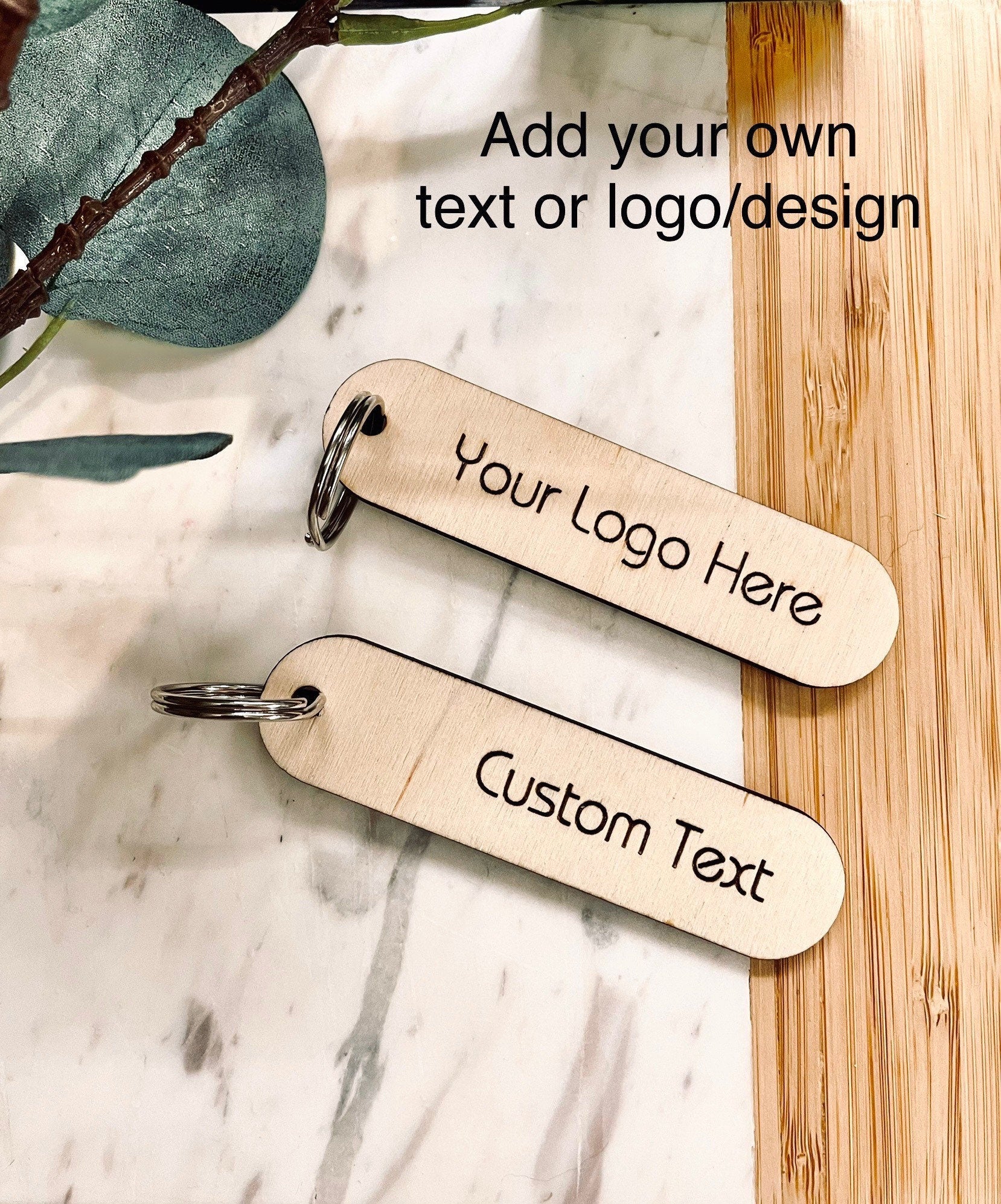 Custom Name Keychain / Personalised Key Ring | Wooden Keyring / Personalised Key Fob