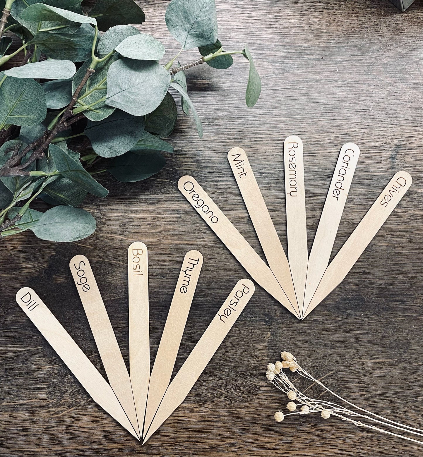 Herb Garden Markers / Plant Markers or Garden Stakes